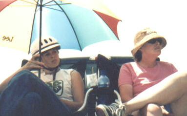 Mom and me at the fair. Twas a warm day, it was it was.