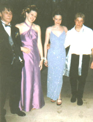 Joel, me, Kelly, and her date. I forgot his name.