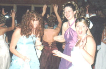 Candice, me, and Janelle trying to dance. 