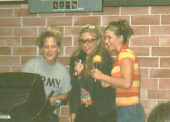 Andrea, Becca, and Tiff at afterprom