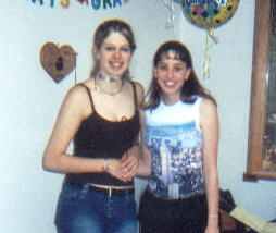 Me and my oldest friend, Rebecca