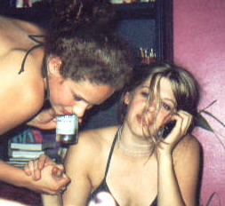 I believe I was talking to Kate. And I must have needed Lisa's support because she's holding my hand.