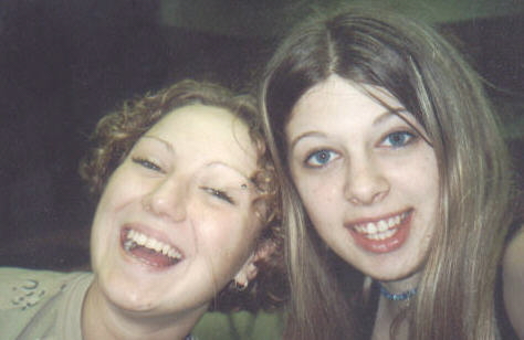 Sara and me. This is what we did in class. High school was pointless, huh?