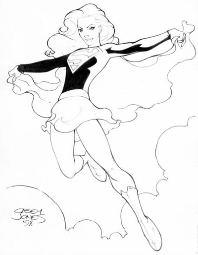 It's a bird! It's a plane! - No, you dorks. It's me, Supergirl!
