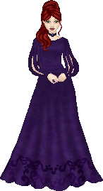 Beauty from Robin McKinley's 'Rose Daughter', the purple dress.