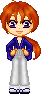 Kenshin's alternate costume, on the back cover of Volume Four. It shows I've gotten so much better at CG work!