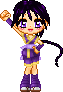 Base by Angy-Chan. Misao's costume here was taken from the original art by Nobuhiro Watsuki, Volume 8. Misao is also referred to (by Saito) as the Weasel Girl. She's probably one of the funniest characters in the Kyoto Arc.