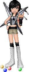 Base by If Looks Could Kill. Yuffie Kisaragi, Princess of Wutai, self-proclaimed materia hunter (see it by her feet?) and ninja. The comic relief of the game. She can get on your nerves.