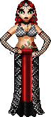 An Amercian Tribal style bellydancer.
