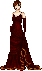 Ginger, a doll I worked using Doll on the Hill Factory's new folds tutorial. I love her dress, and I love her hair - and that's saying something. ^_^