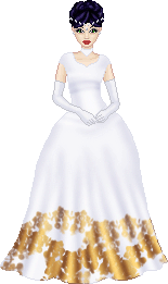 A doll in a white dress - I'm not sure what I was doing...but it looks okay.
