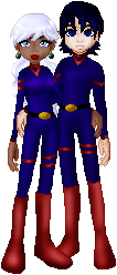 Ardaluce and her sweetheart the Sid'hatha, Starphael. He's her second in command, by popular demand.