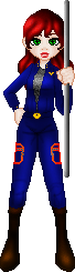 Kaelin Van Graff, from the Solari Redemption. A Solari electronics prodigy. She believes in chewing gum as an acceptable adhesive, and ascribes to the 'kick it if it don't work' theory.