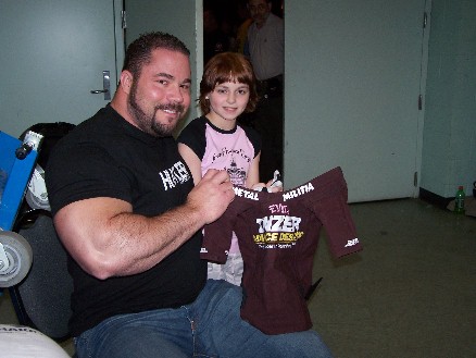 Ryan was real nice to me while I was warming up. He liked my bench shirt