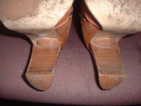 The bottoms of Alissa's Boots