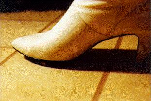 Ilene's boot close-up