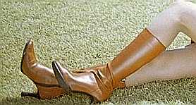 Rust colored leather boots