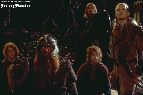 Legolas, Gimli, Merry, Pippin, Boromir