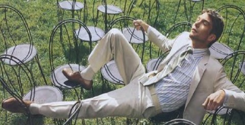 Basking in sun after a 30 hr shift, Easter Sunday '04.