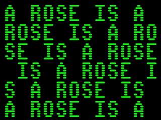 A Rose is a Rose is a Rose