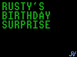 Rusty's Birthday Surprise