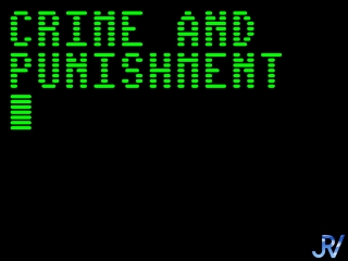 Crime and Punishment