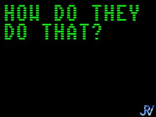 How Do They Do That?