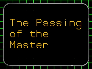 The Passing of the Master
