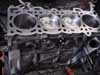 Block with bank of new forged pistons in