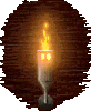 Burning Medieval Torch