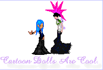 Cartoon Doll Clique Button