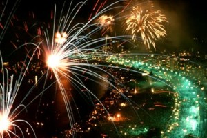 New Years Eve in Brazil - Copacabana beach party - Reveillon