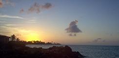 Atardecer en la Isla de Corn Island en el Caribe nicaraguense.