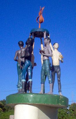 Monumento a la Autonom�a en la ciudad de Bluefields Regi�n Aunt�noma del Atl�ntico Sur (RAAS)