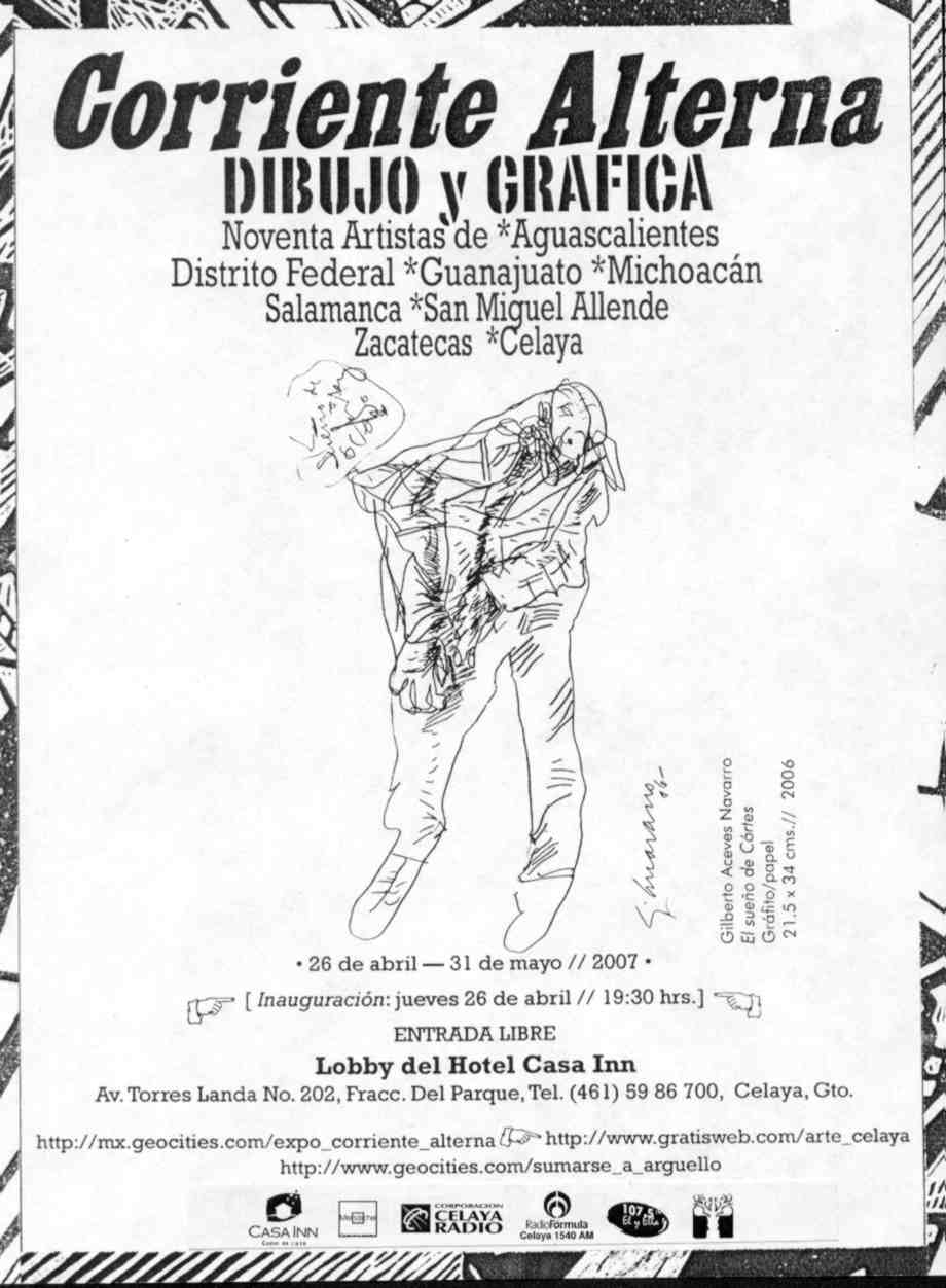Invitaci&oacute;n, exposici&oacute;n:corriente alterna