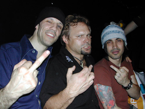 Gary, Michael Anthony y Nuno  Viper Room Enero 2003