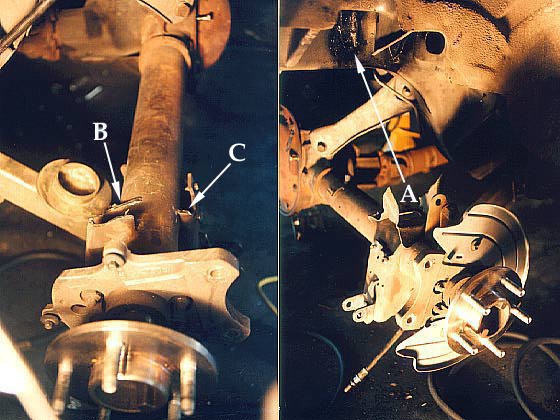 photo of axle ends