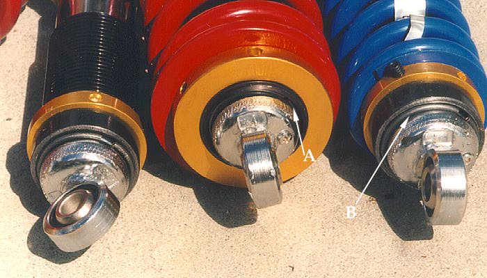photo of coil-over damper detail