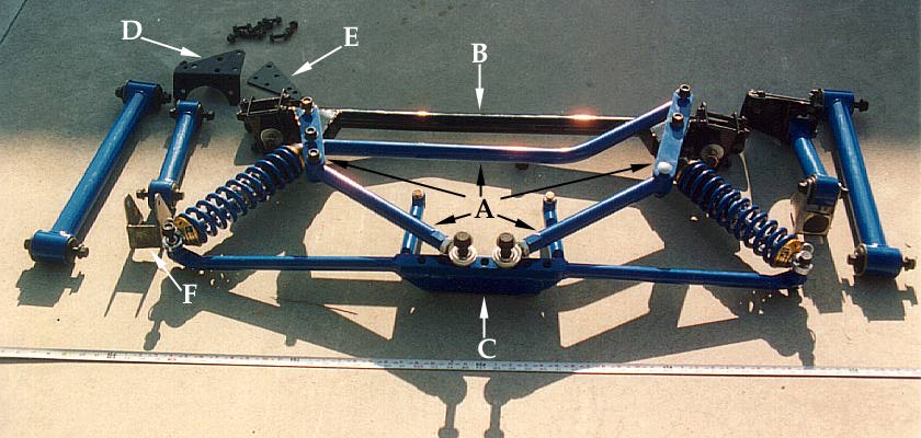 photo of rear suspension parts