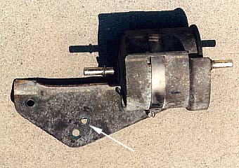 photo of fuel filter bracket