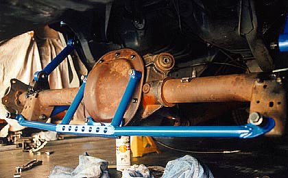 photo of installed axle truss