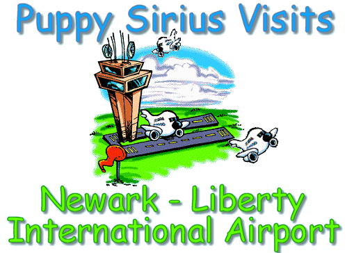 Puppy Sirius Visits the
Newark-Liberty Airport