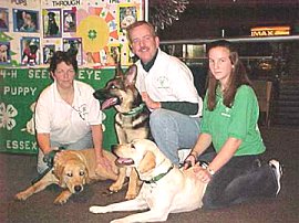 Dale, Brian and Kim with their pups