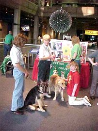 Diane and Sirius with
some visitors to the 4H Display