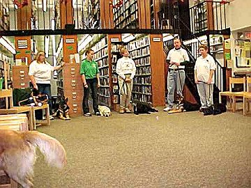 Puppy raisers at the
South Plainfield Public Library