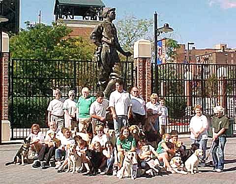 The Eyes of Hope Puppy Club 
at Camden Yards Oriole Park