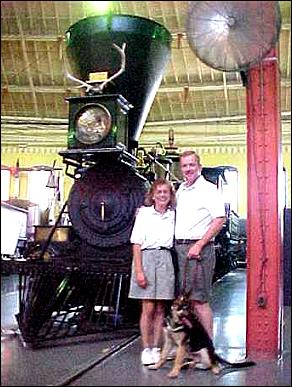 Brian, Diane and Sirius
by an old locomotive