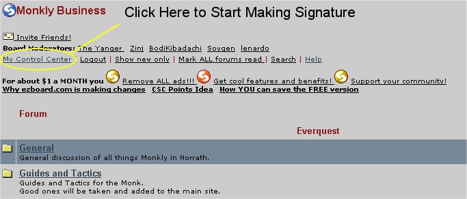 Click there to start making your sig