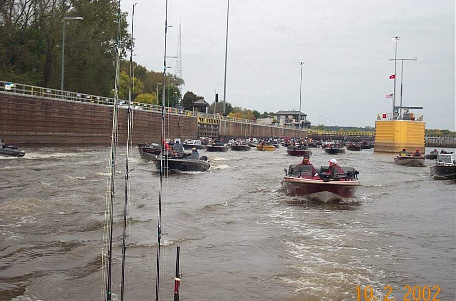 Clearing the downriver side