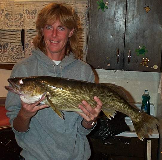 Chris with her first FO of the year.